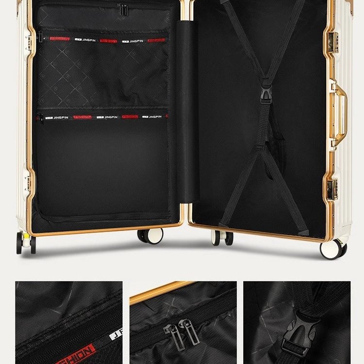Suitcase Large Capacity Aluminium Frame Luggage - Image 3