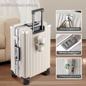 Trolley Password Universal Wheel Aluminum Frame Large Capacity Luggage