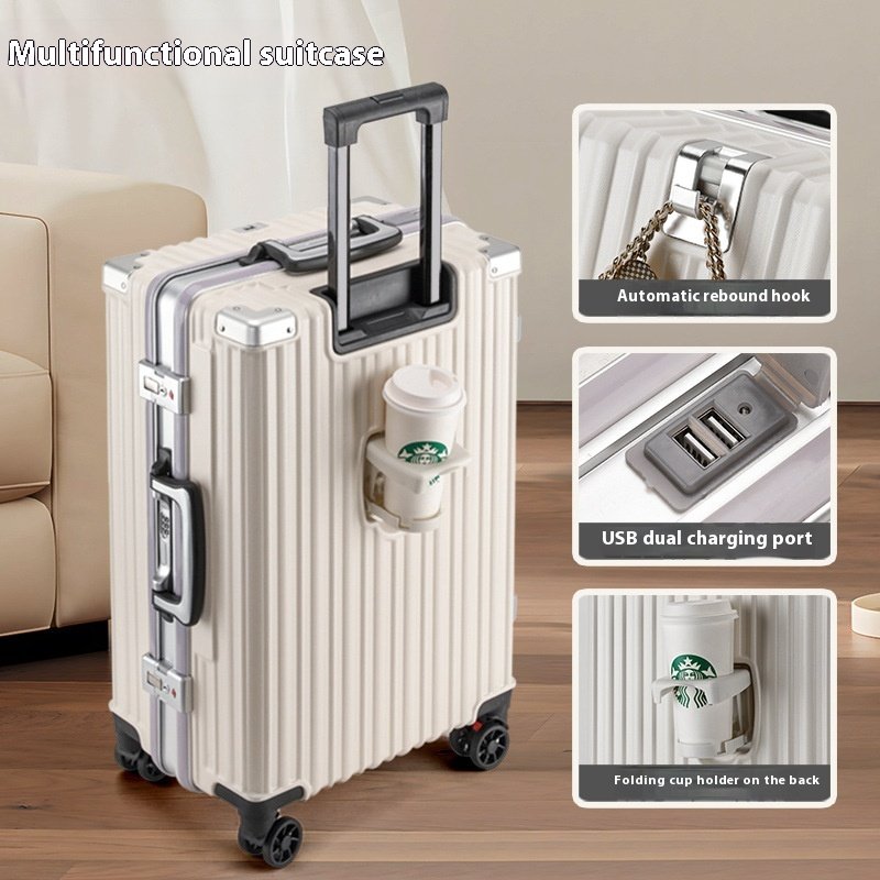 Trolley Password Universal Wheel Aluminum Frame Large Capacity Luggage