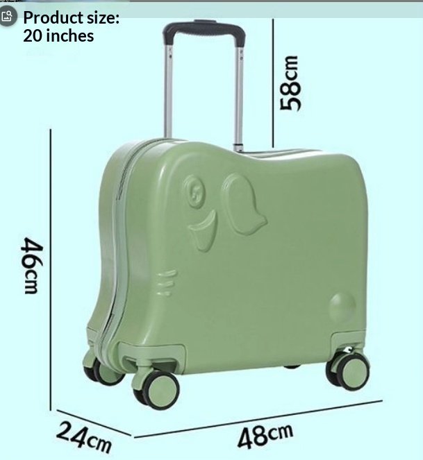 Cute Candy-colored Rolling Luggage For Kids